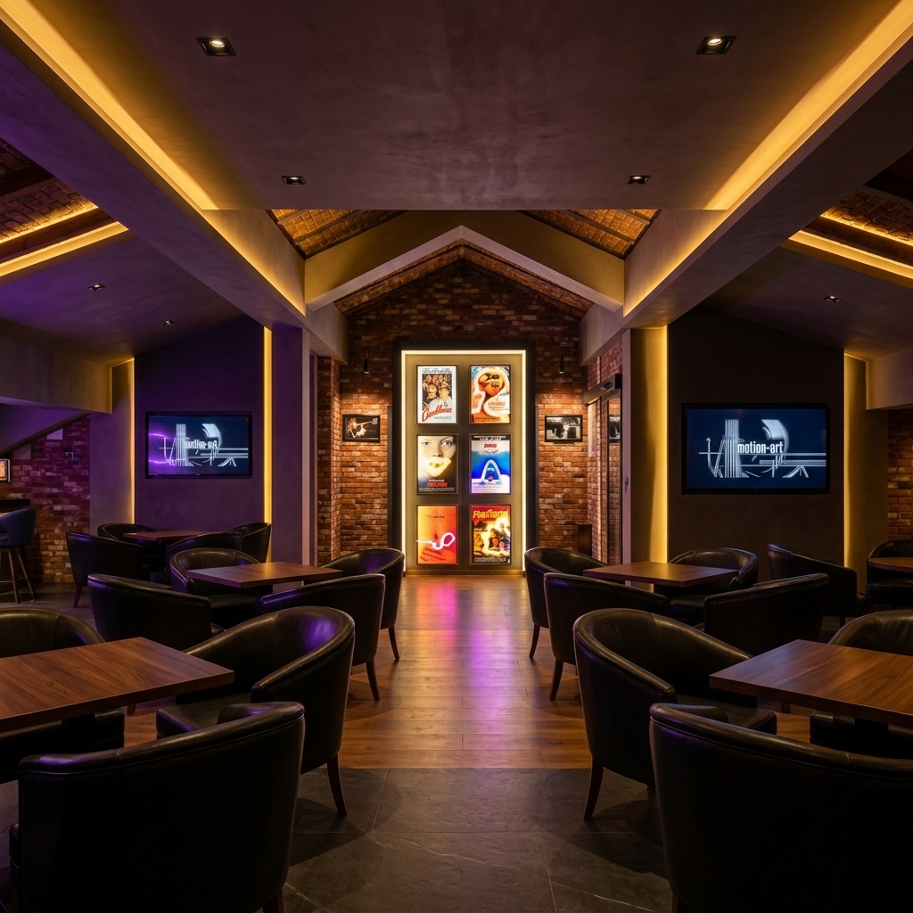 Cinema Food & Bar interior lounge